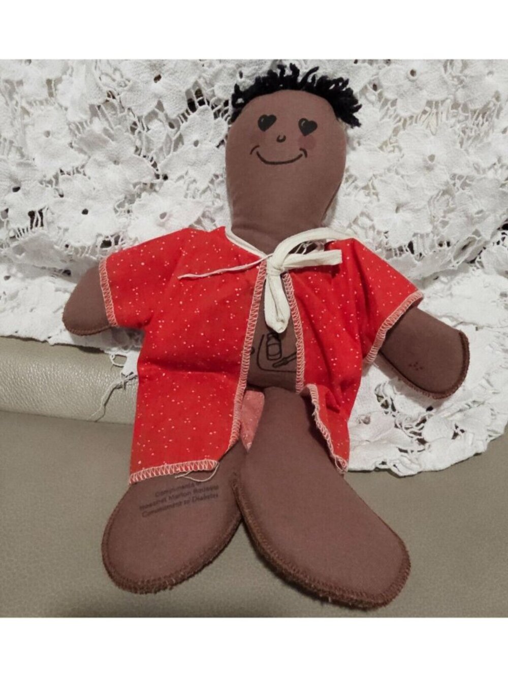 Pouchkins Vintage 1995 Shadow Buddies  Hollister African American Ragdoll Toy
